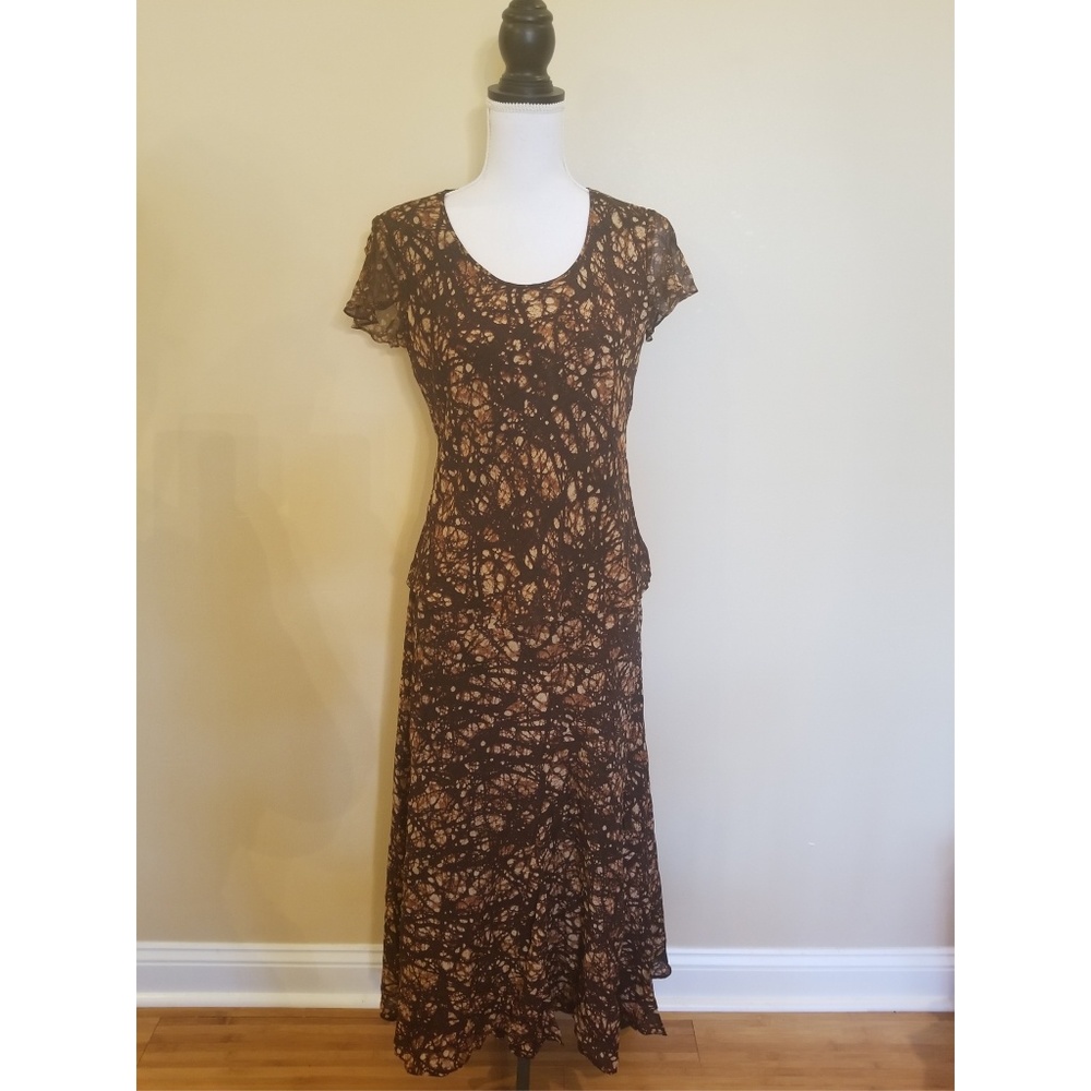 Jones New York Skirt Top Set 2pc 100% Silk